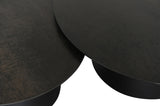 Liora Soffbord 90 cm Rund Svart / Grå Keramik