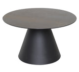 Liora Sidobord 59 cm Rund Svart / Grå Keramik