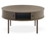 Nilo Soffbord Rund 90 cm Brun Ek