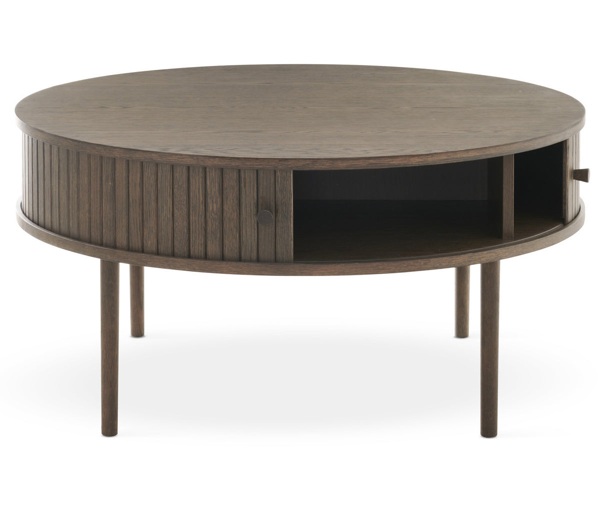 Nilo Soffbord Rund 90 cm Brun Ek