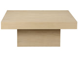 Vento Soffbord 100x100 cm Vitpigmenterad Ek