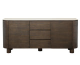 Aria Sideboard Brun/Keramisk Travertin