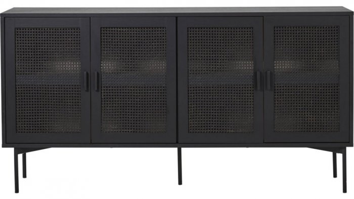 Raffels Sideboard 4 Dörr Svart