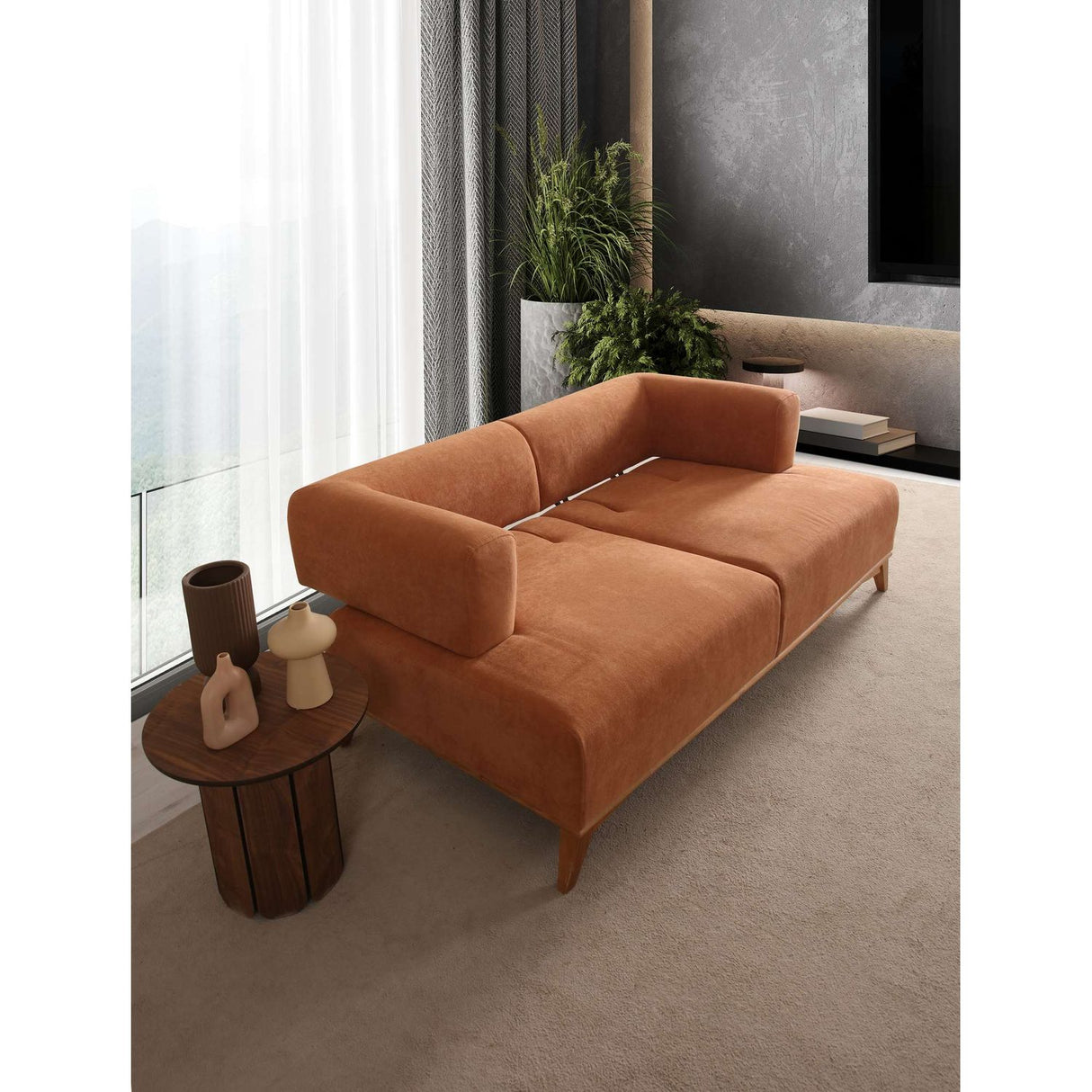Atom 2-sits soffa Orange