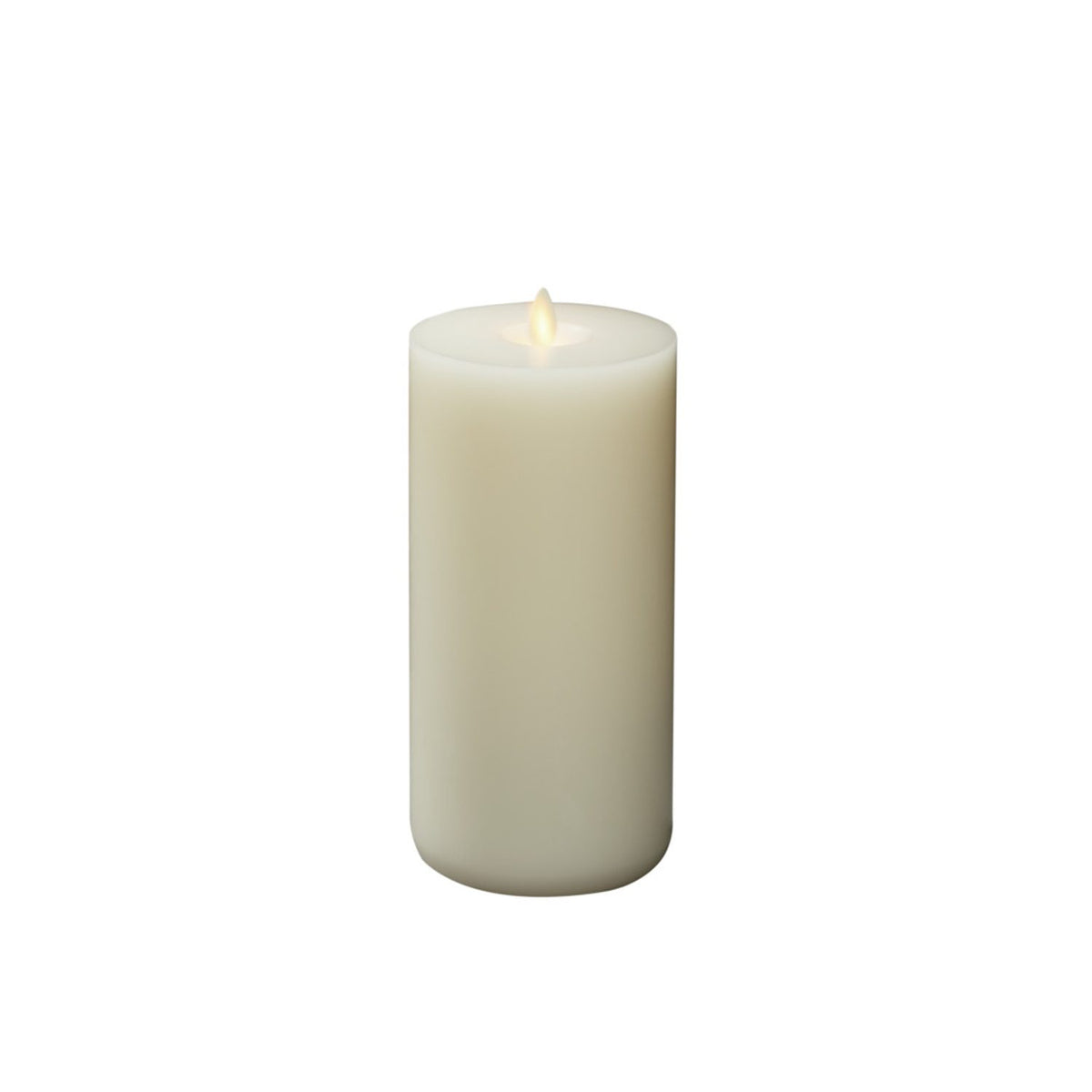 Vaxljus gräddvit, varmvit LED 2xD Dekorationsljus El 9,6x21,8 cm