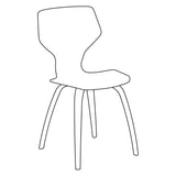 S.I.T Stol Vintage Black Art.Leather, Walnut