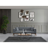Astana 3-sits (222 x 90 x 80 cm) 3-sits bäddsoffa Ljusgrå