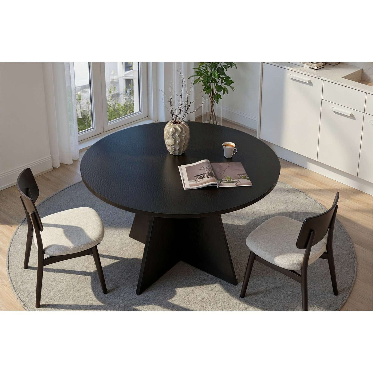 Chicago Matbord Wood Black