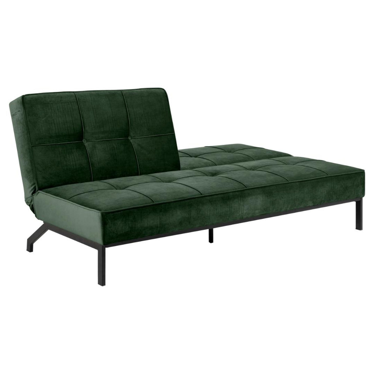 Perugia Bäddsoffa 87x198x95 cm Vic tyg Skogsgrön