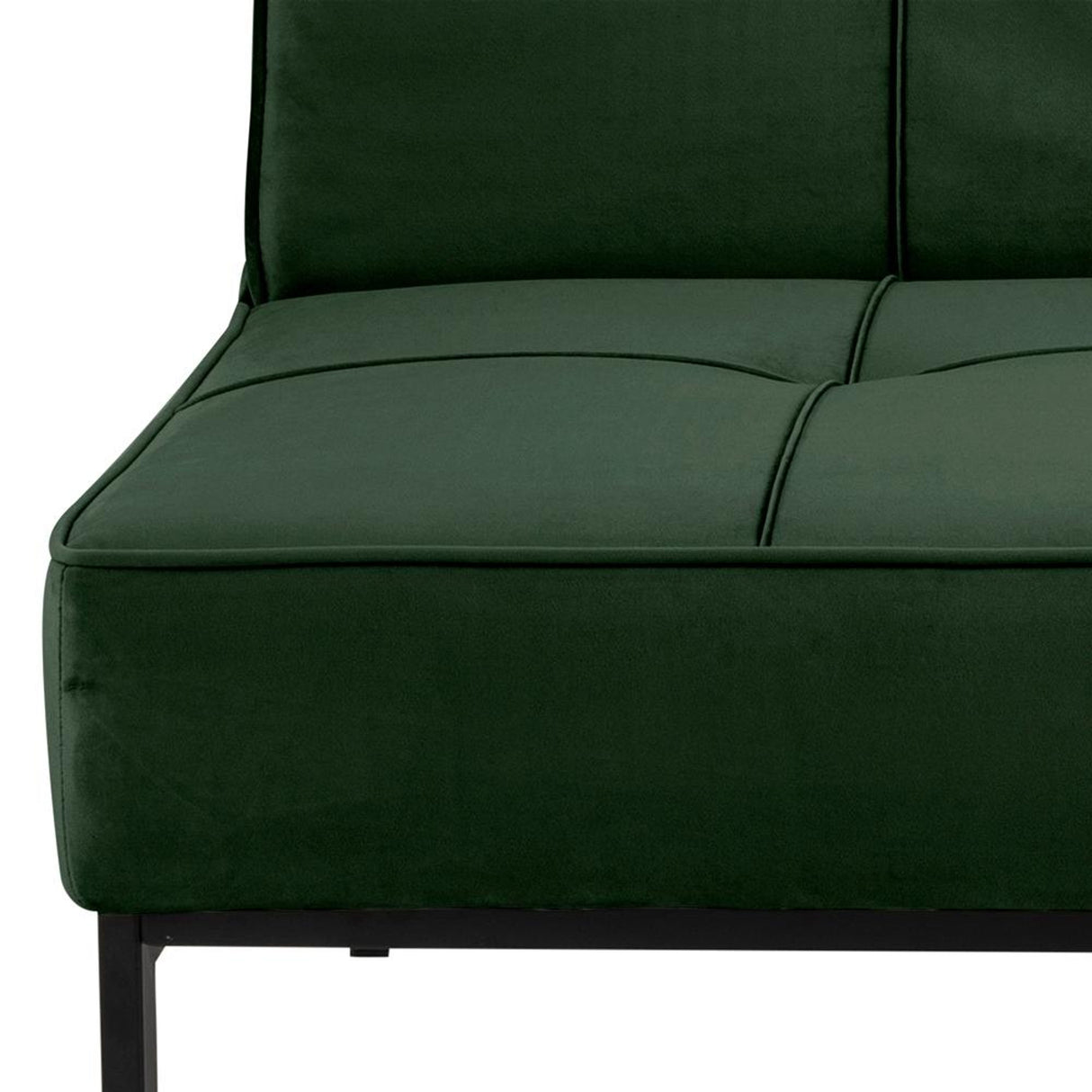 Perugia Bäddsoffa 87x198x95 cm Vic tyg Skogsgrön