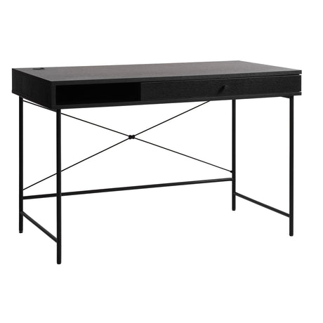 Segmento 60x120 cm Skrivbord Svart
