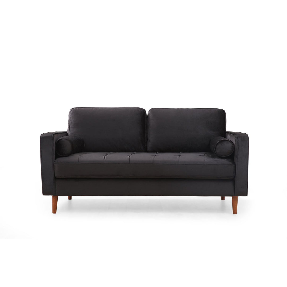 Verona (175 x 90 x 70 cm) 2-sitssoffa Svart ek