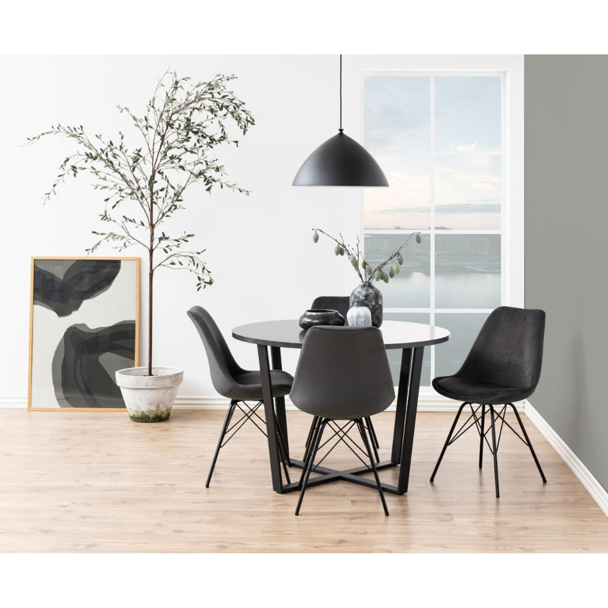 Eris Matstol Vic tyg Mörkgrå