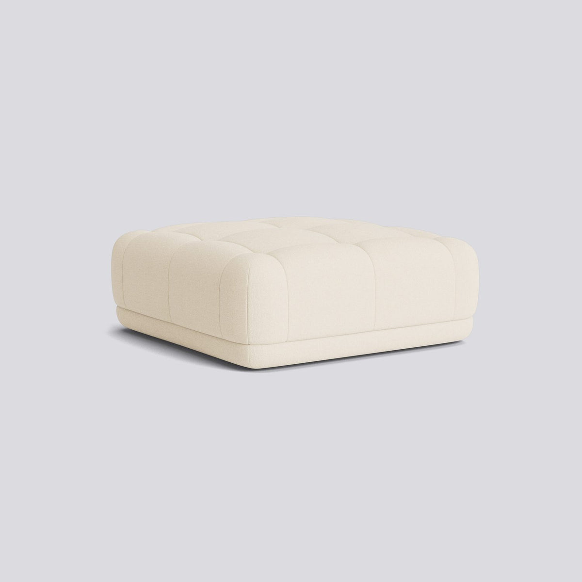 Quilton 05 105 × 105 cm Fotpall Turf Cream