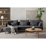 Quito Relax (185 x 95 x 92 cm) Hörnsoffa Antracit