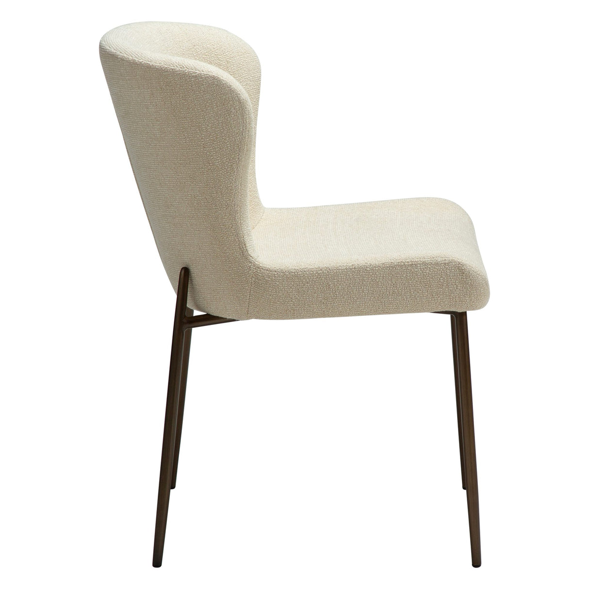 Glam Stol Frosted Almond, Antique Brass