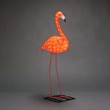 Flamingo akryl 110cm LED Ljusdekoration Ute