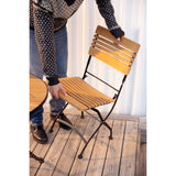 Brewer Matstol Svart/Teak
