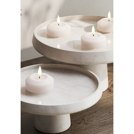 LED 2-Pack Värmeljus 6,1 cm Flytande Rosa
