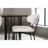 Stone, Chico Oval matgrupp Vit, Svart, mocka, 220 x 100
