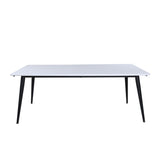 Jimmy Rektangulärt matbord Svart,vit, HPL, 195 x 90