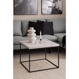 Barossa Soffbord 45x60x60 cm Vit Carrara