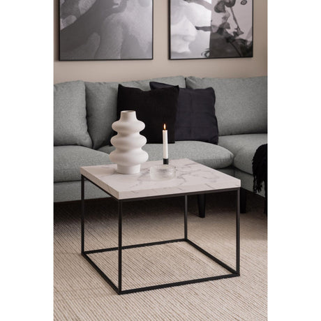 Vesterbro Soffbord 60x60 cm Vit Carrara