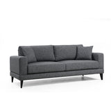 Nordic 3-sits (210 x 90 x 85 cm) Mörkgrå 3-sitssoffbädd