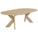 Alver Matbord Vitpigmenterad, Med 2 tillägg, 130 cm