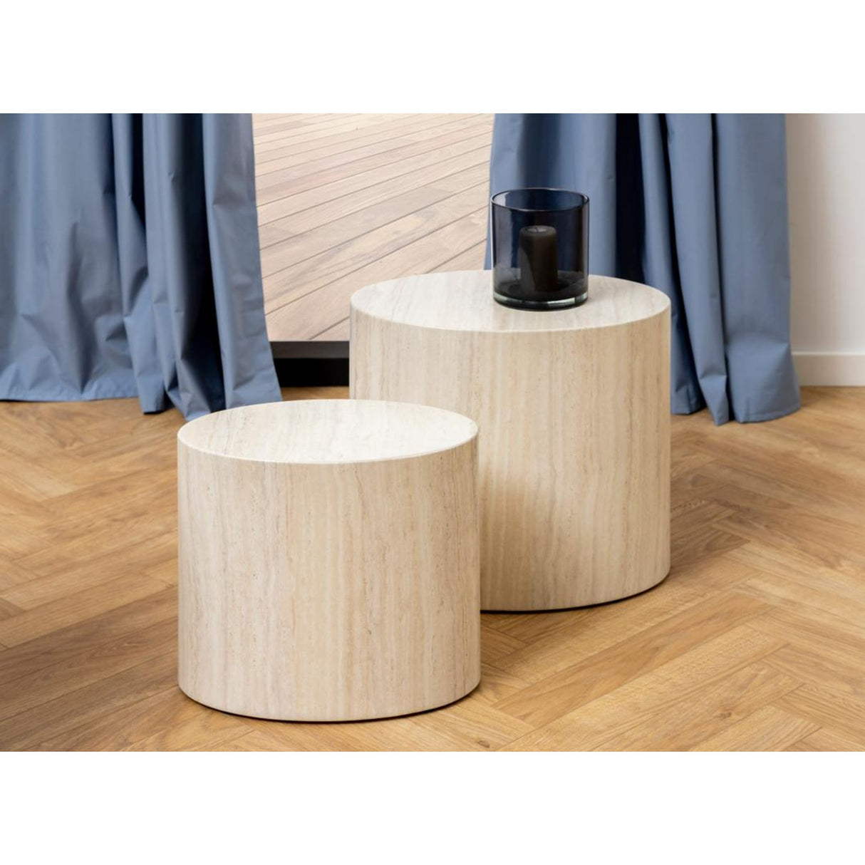 Cenon Soffbord 40x33x48 cm Travertin