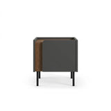 Lucile (45,5 x 47,8 x 35 cm) Nattduksbord Naturlig ek antracit svart