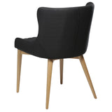 Vetro Stol Black, Oak