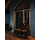 Gardin Droppar LED Ljusslinga Ute 140x120 cm, Amber