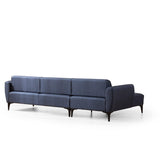 Belissimo (140-270 x 95 x 67 cm) Hörnsoffa Blå, Vänster