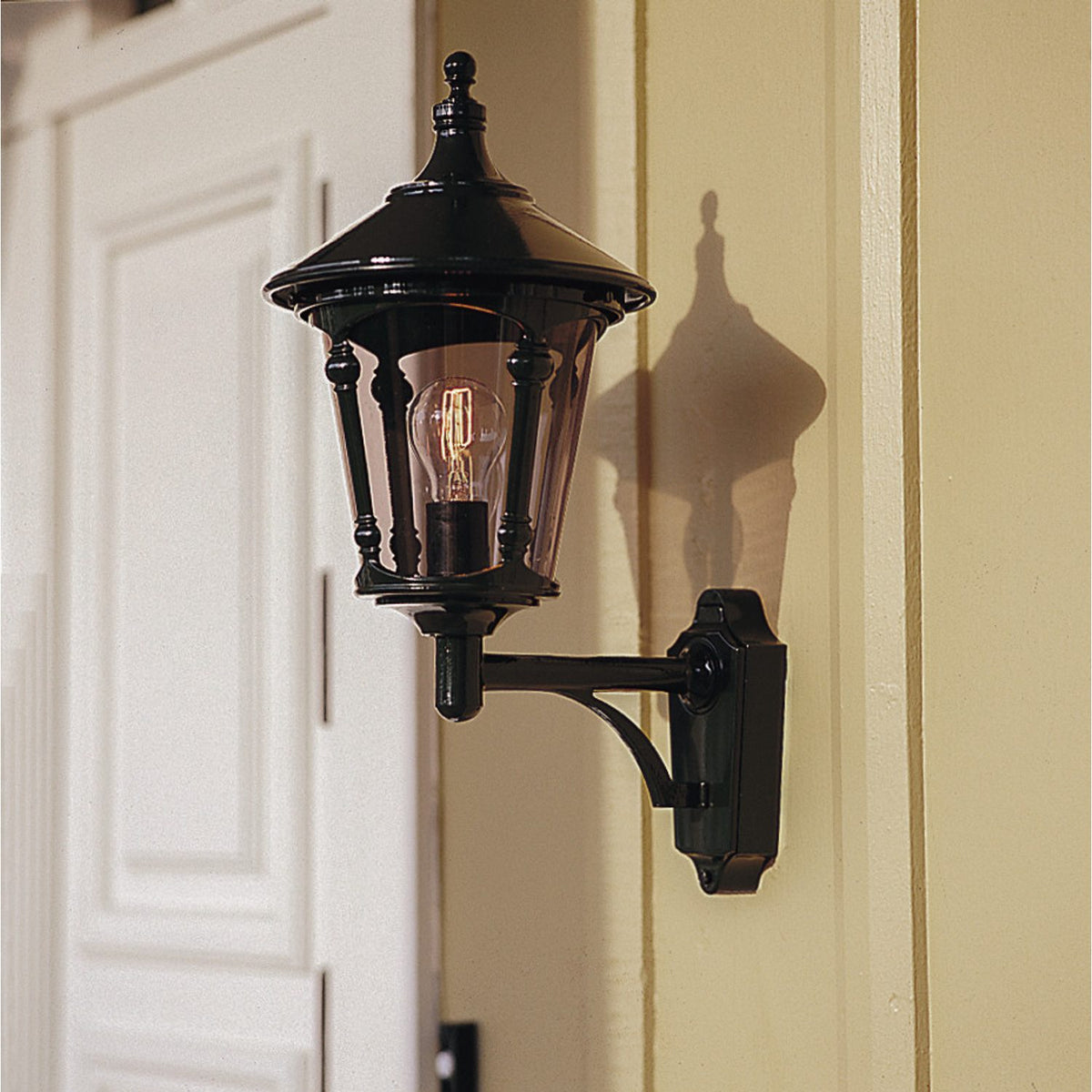 Virgo E27 Upp Vägglampa Ute Grön