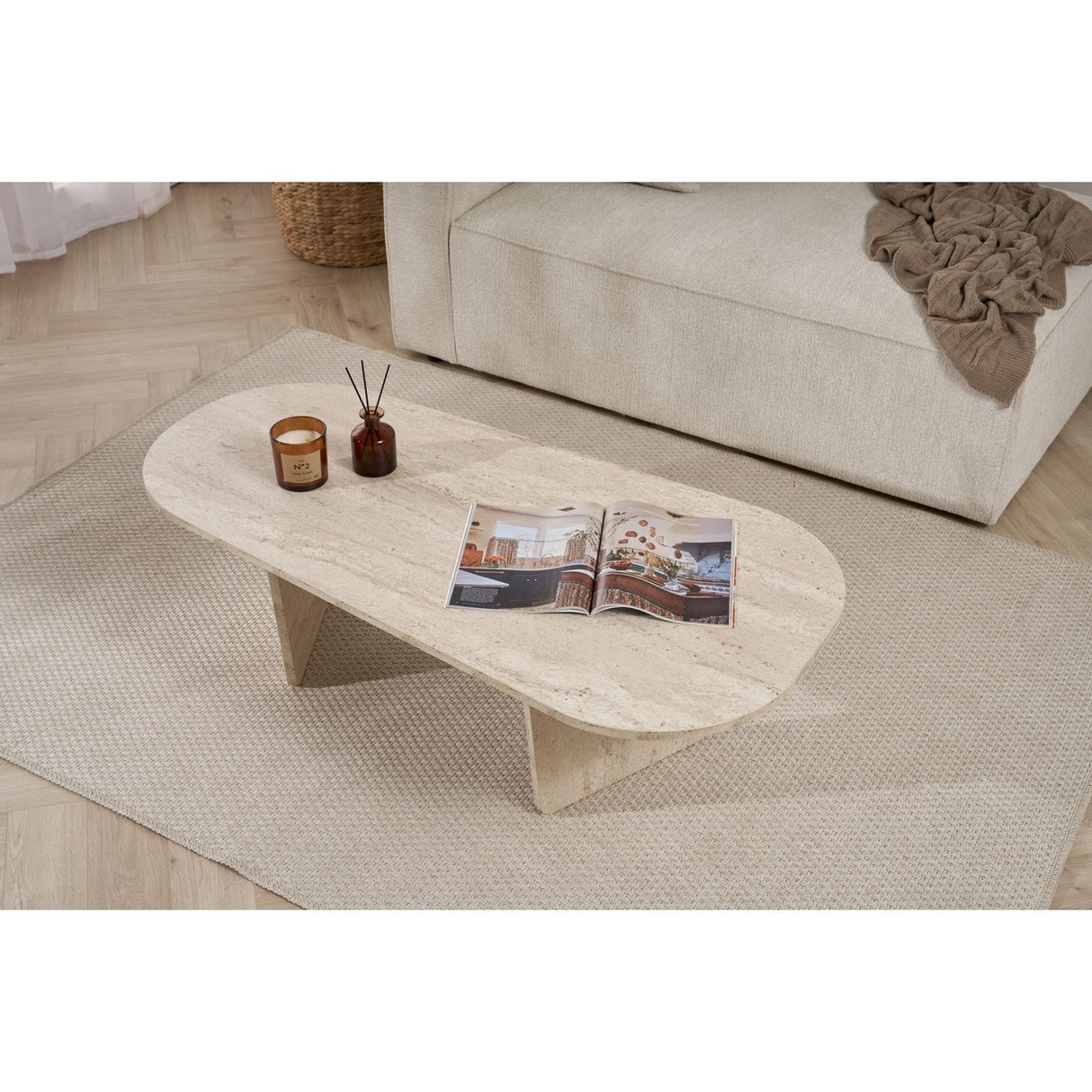 Misty Soffbord Travertine