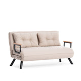 Apia 2-sits (25 x 134 x 121 cm) 2-sits bäddsoffa Mörk kräm