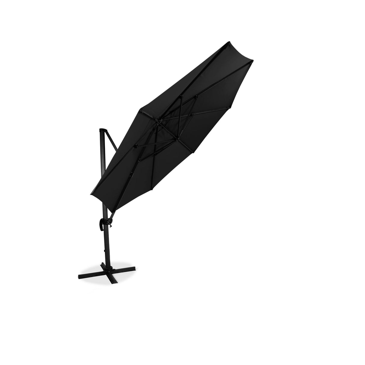 Sidewinder Hängparasoll XL 350 cm Svart