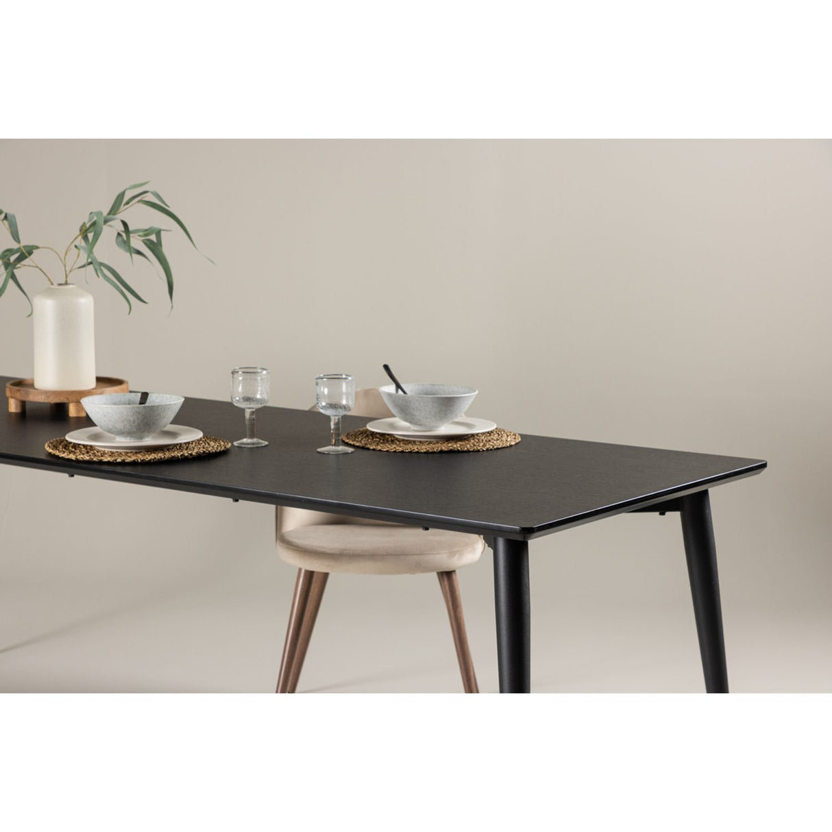 Ellis Rektangulärt matbord Svart, 85 x 230