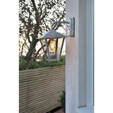 Benu E27 32 cm Vägglampa Ute Ned, Galvaniserad
