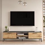 Maputo (160 x 39,1 x 35 cm) Atlantisk furu Antracit TV-enhet