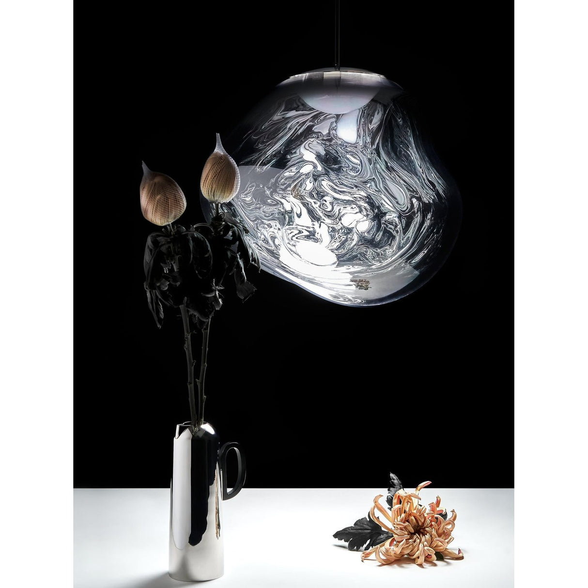 Melt Pendellampa LED Silver