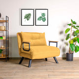 Freetown Single (26 x 120 x 60 cm) 1-sits bäddsoffa Senap