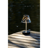 Edison bordslampa USB Bordslampa Ute/Inne Svart/Transparent