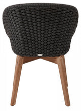 Peacock Stol Dark Grey/Teak