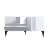 Surabaya (150 x 75 x 35 cm) Vit Svart Konsol