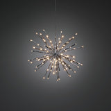 Dekorationsboll Spröt LED 40 cm Julstjärna Utomhus Silver