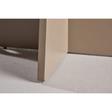 Bootcut Runt matbord Beige