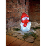 Snögubbe akryl LED 22 cm Ljusdekoration Inne