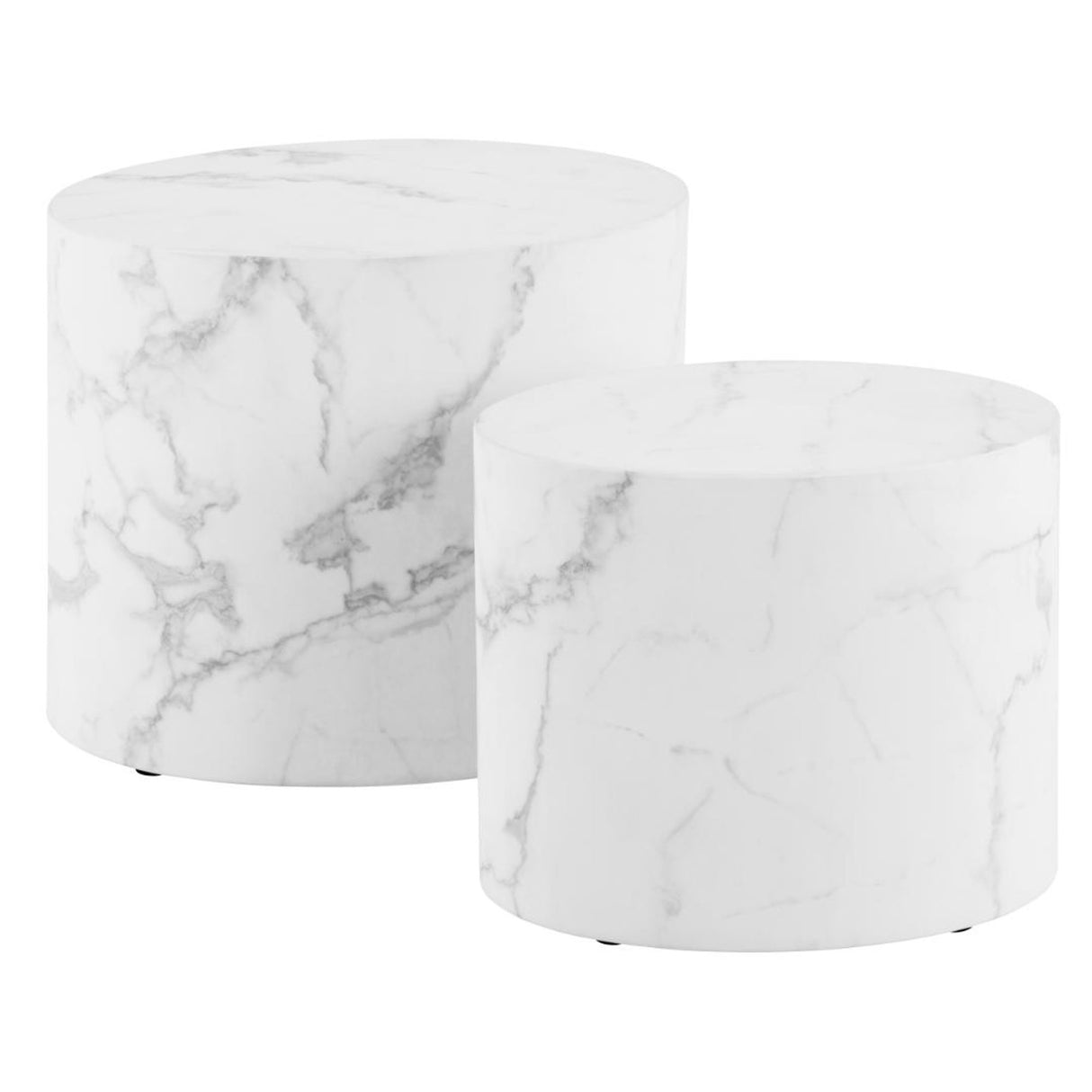 Cenon Soffbord 40x33x48 cm Carrara-marmor